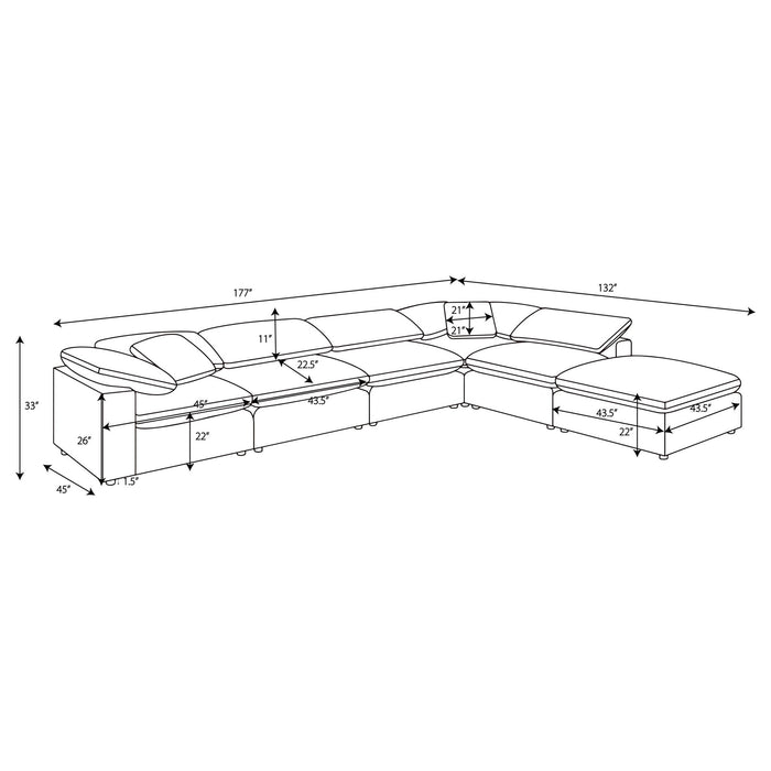Segoura - Modular Sectional With Ottoman