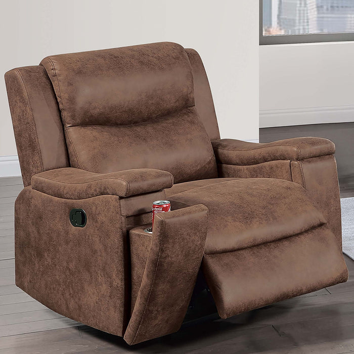 Modern Manual Motion Living Room Set & Hidden Cup Holders