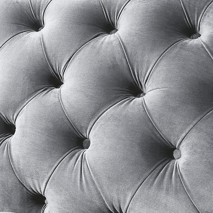 Accent Chair With Button Tufted Diamond Grid & 1 Pillow For Living Room