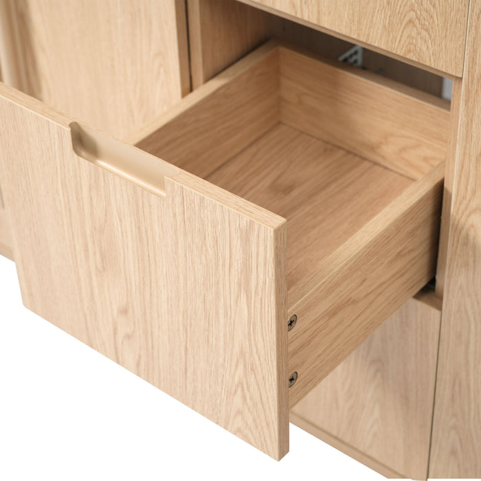 Bathroom Vanity Cabinet Only, 3 Drawers 4 Doors, Soft Close, Adjustable Shelf - Wood