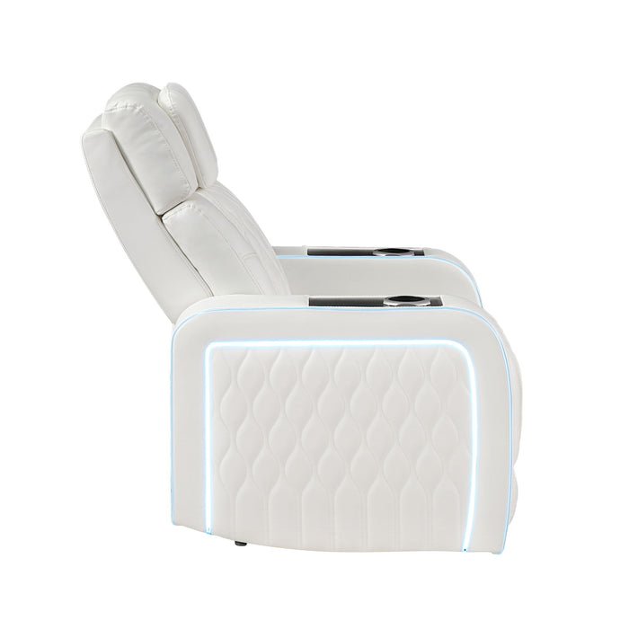 Electra - Power Reclining Set With Power Headrests, Massage And LED Lighting