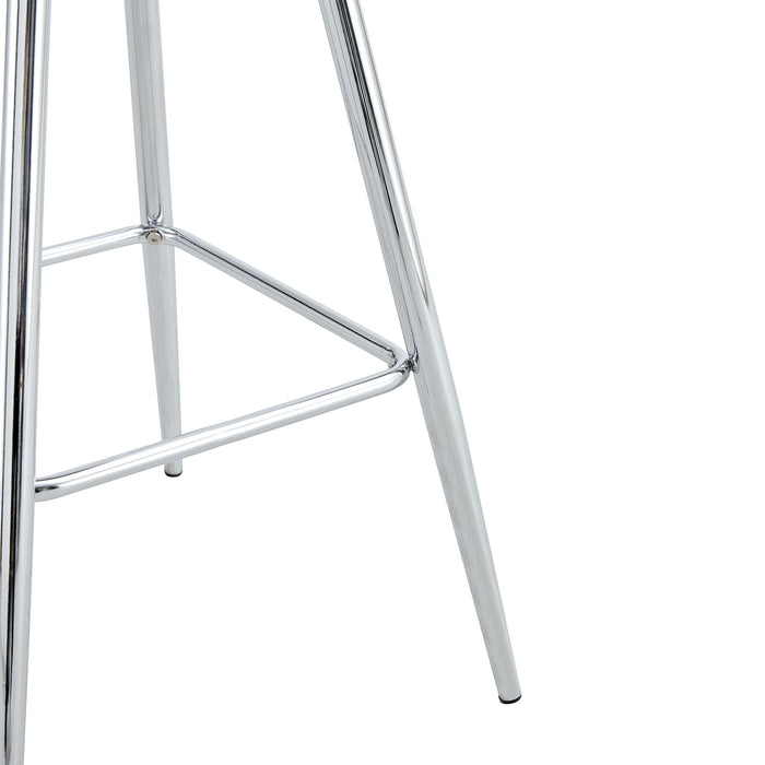 Stylish Upholstered Bar Chairs With Metal Leg