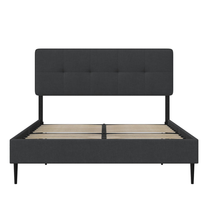 Tyler - Full Upholstered Bed - Dark Gray