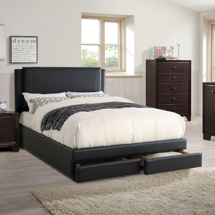 Modern Bed With Storage Drawers