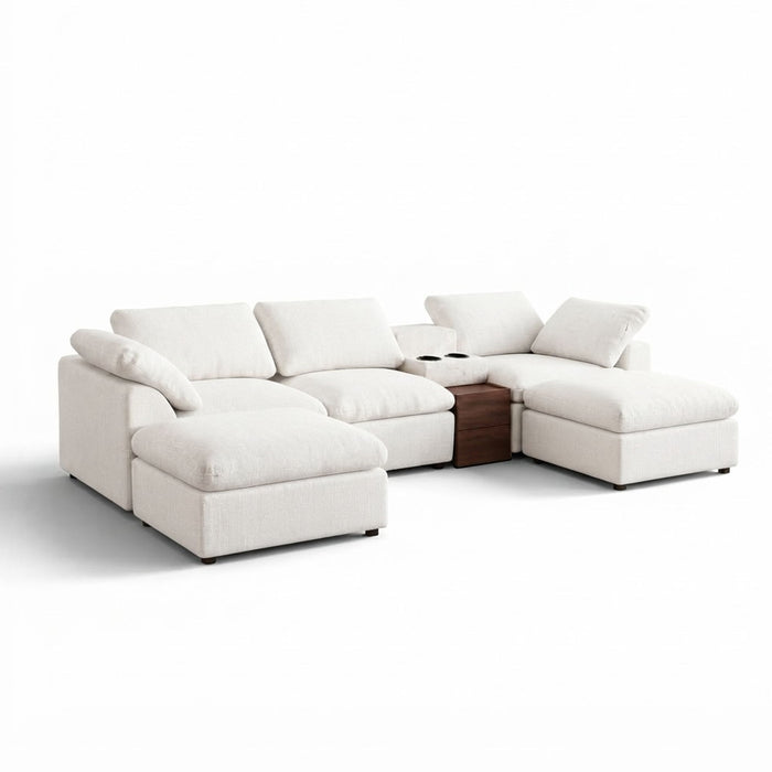 Modular Cloud Couch With Storage Console