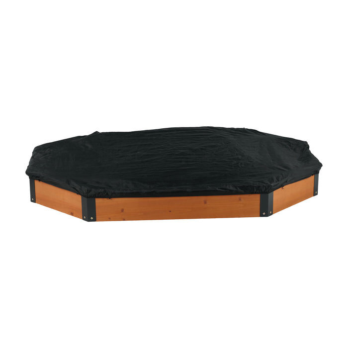 Octagon Sandbox With Storage, Sandpit With Cover And Liner For Backyard