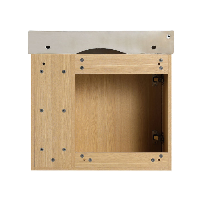 Wall Mounted Bathroom Vanity With Sink & Soft Close Door