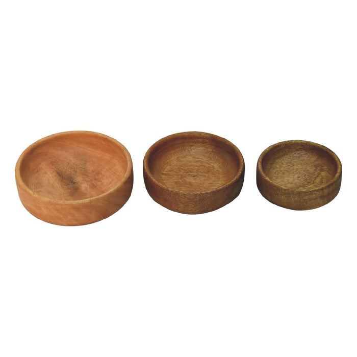 Fruit Bowl (Set of 3) - Light Brown