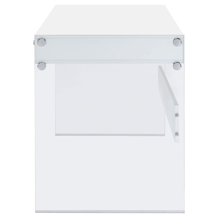 Barretta - 2 Drawer Writing Desk - Gloss White