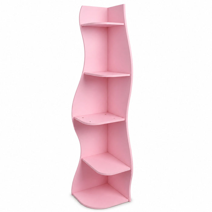 5 Tier S - Shaped Corner Shelf For Living Room