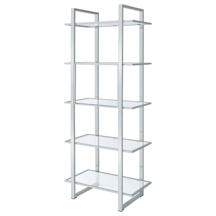 Colfax - 5 Shelf Bookshelf - Clear