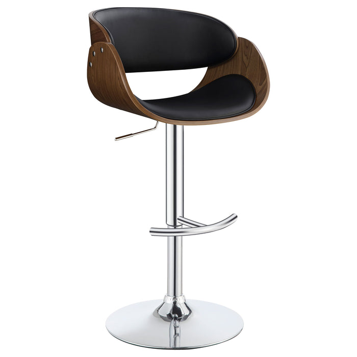 Ergonomic Adjustable Bar Stool - Black