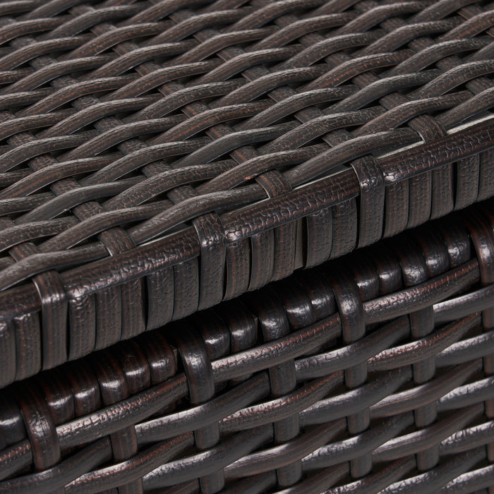 Blake - Wicker Cushion Box - Brown Multi