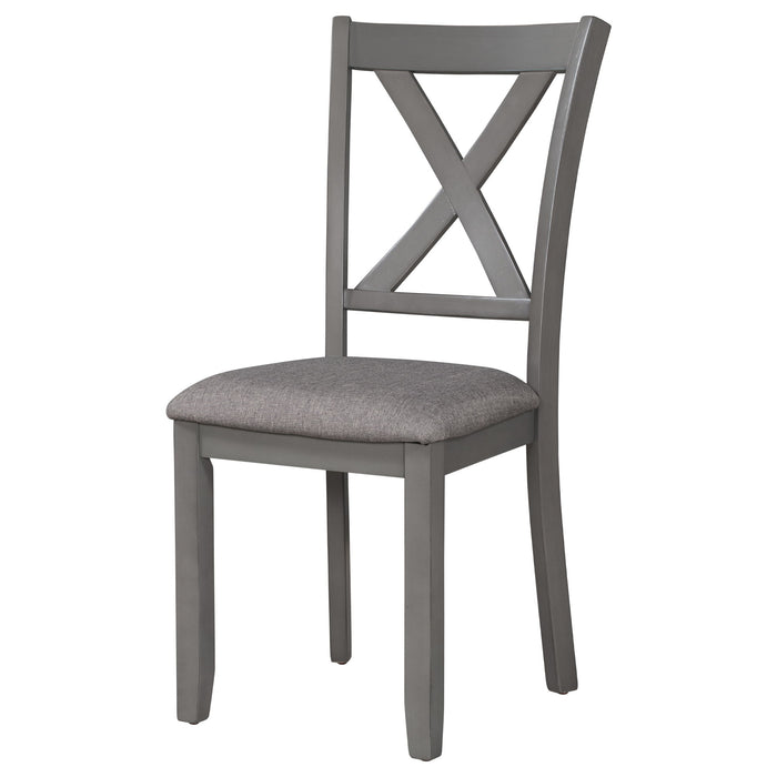 6 Piece Rectangular Dining Table Set With 4 Chairs And Bench