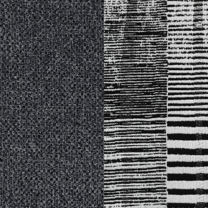 Johnston - Cushion Back Sectional With Pillows Elegant Upholstered Seating - Dark Gray