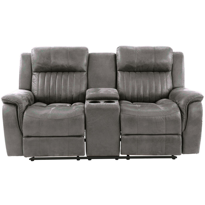 Contemporary Living Room Set, Horizontal And Vertical Tufting