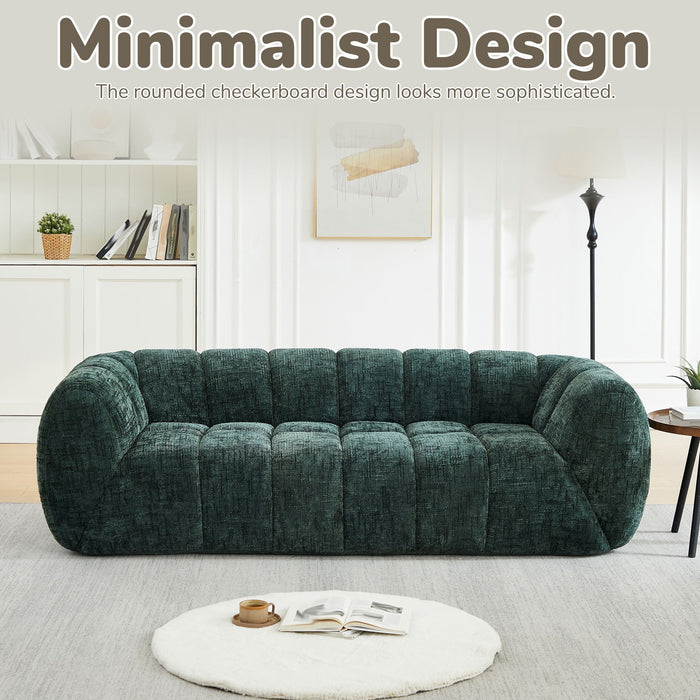 Modern Sofa With Piano Key Backrest