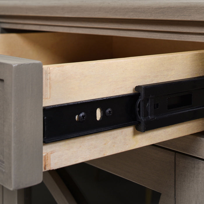 Dauphin - TV Stand Storage Display Console Table - Gray Cashmere