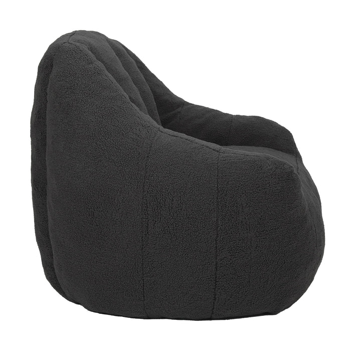 Comfy Bean Bag Chair With Memory Foam Filler, Tufted Soft