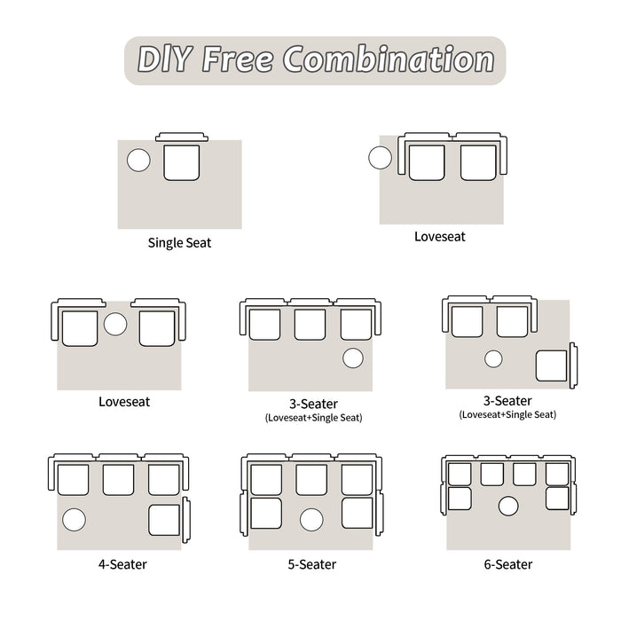 Convertible Floor Sofa Bed, Boneless Modular Sectional Sofa For Living Room