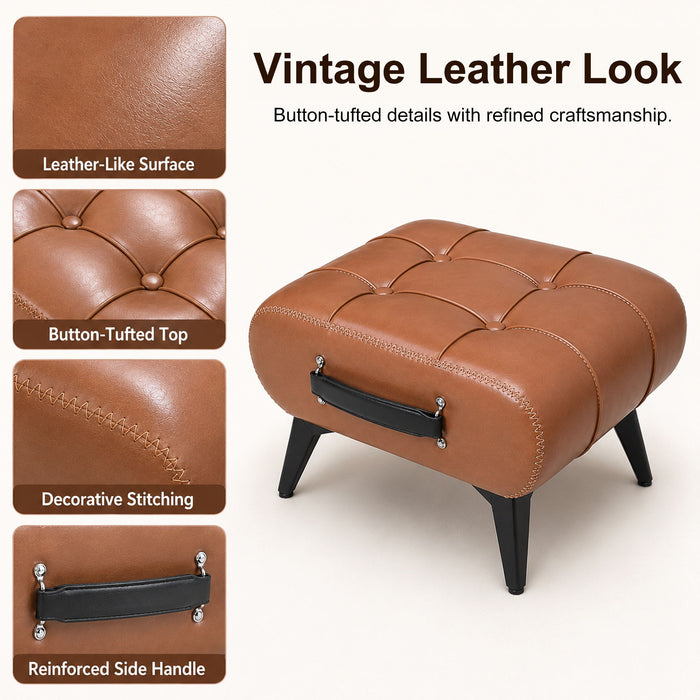 Minimalist Footstool With Hidden Storage