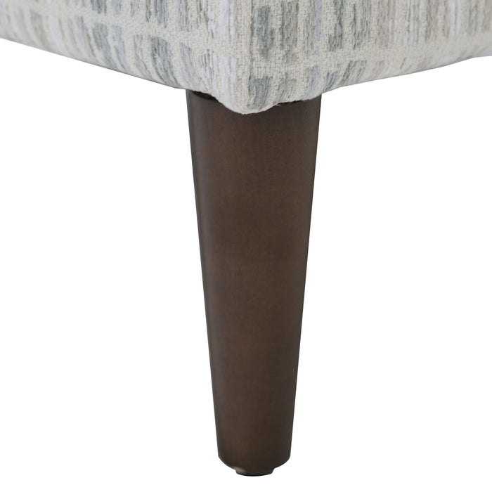 Elsbury - Ottoman With Solid Wood Legs - Data Mist