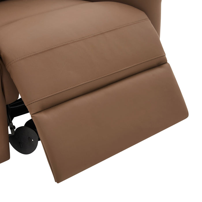 Manual Recliner Swivel Rocking Chair With 8 Point Massage And Heating
