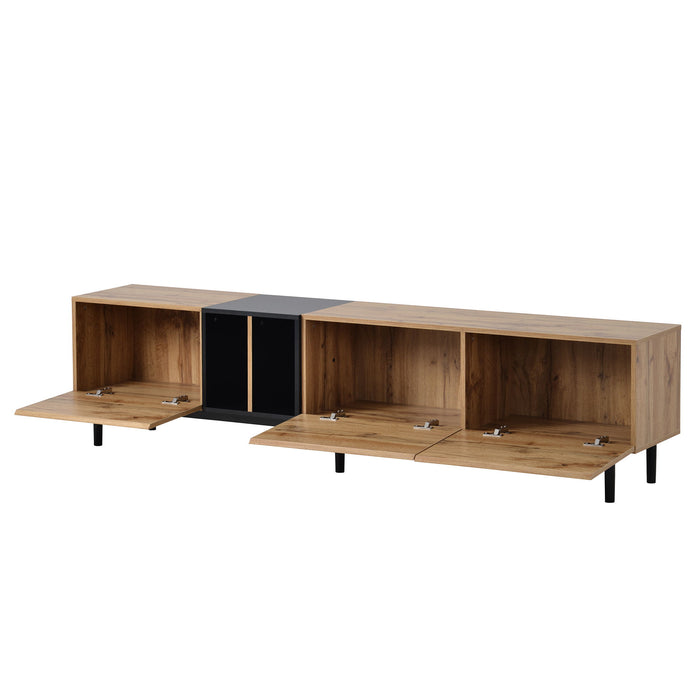 TV Stand With 3 Doors, Media Console Table