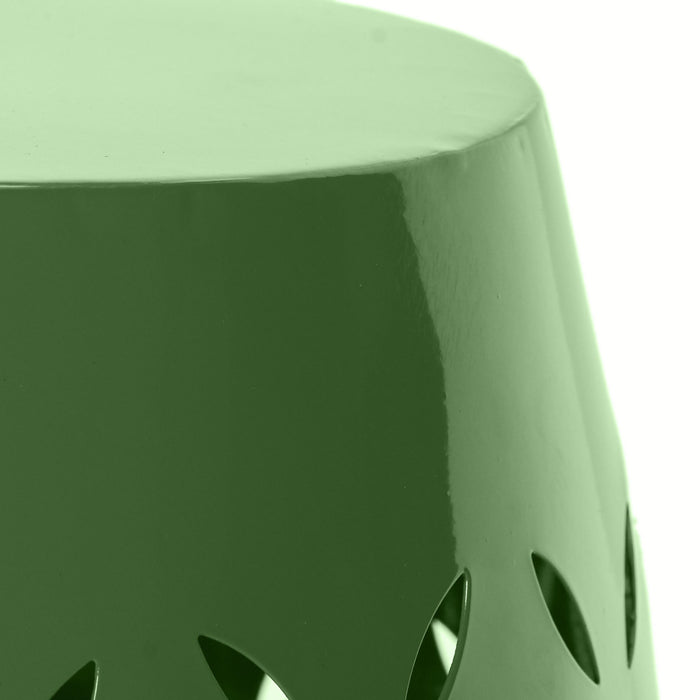 Outdoor Side Table With Barrel Shape