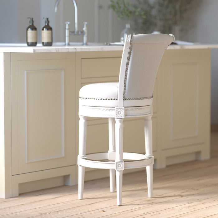 Swivel Barstool With High-Back