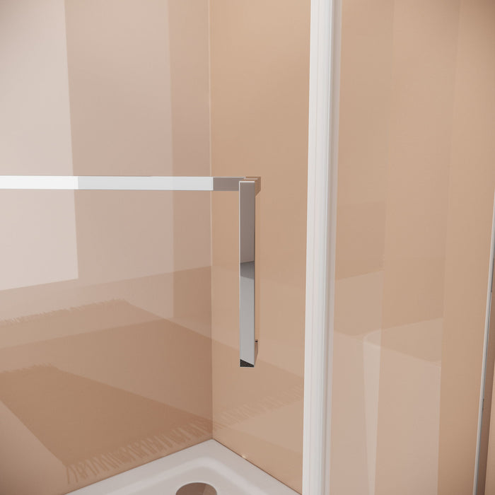Frameless Neo Angle Shower Door WithTempered Glass