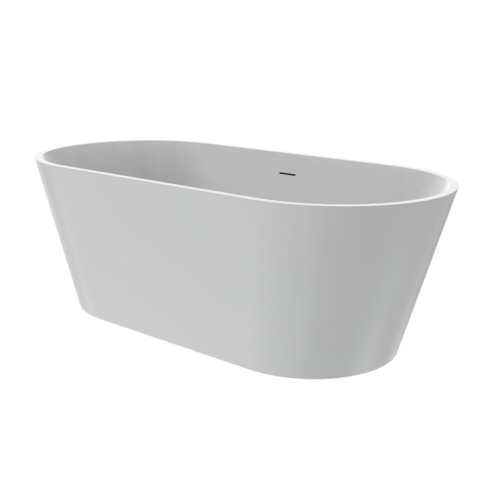 Solid Surface Freestanding Soaking Bathtub & Ergonomic Design