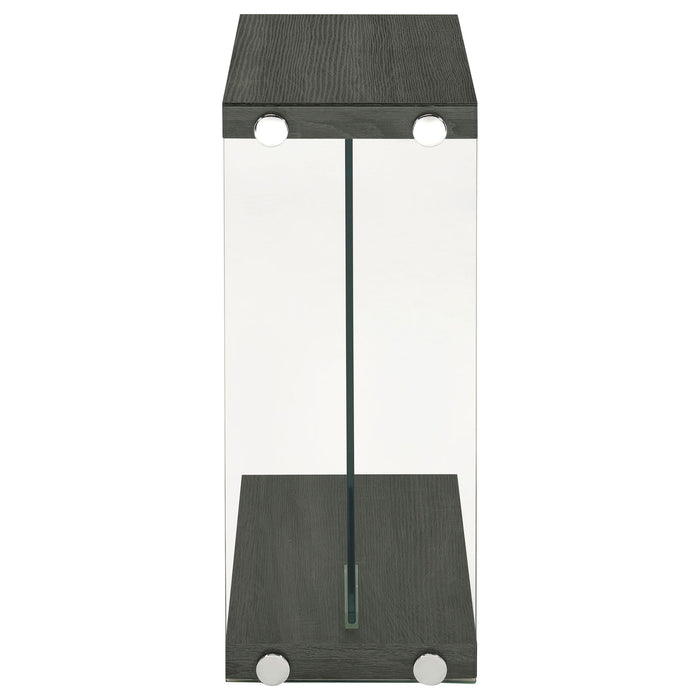 Sampson - C Shaped Side Table - Gray