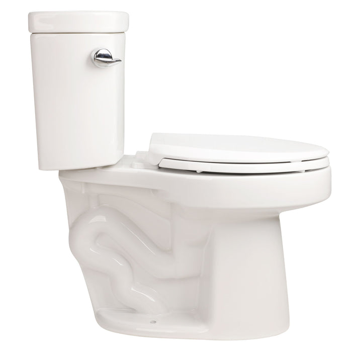 Gloss 2 Piece Toilet With 1.28 Gpf Tornado Flush, Rimless Bowl, Soft Closing Seat - Gloss White