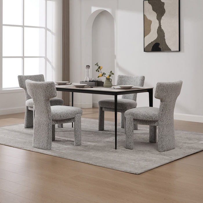 Armless Curved Back Accent Chairs