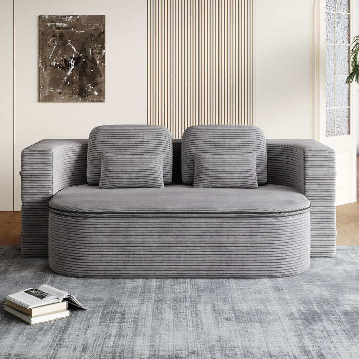 2 In 1 Foldable Sofa Bed With Multi Functional Blanket