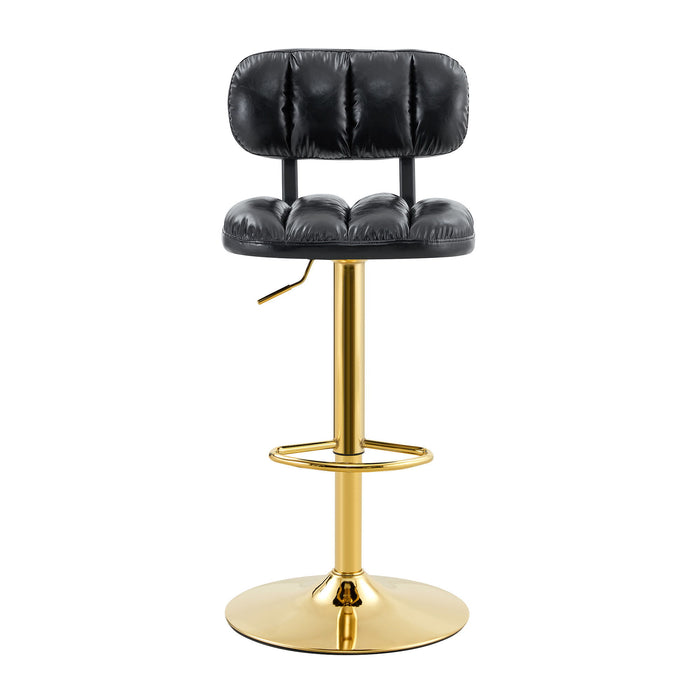 Adjustable Height Bar Stools & Footrest For Kitchen Island (Set of 2)