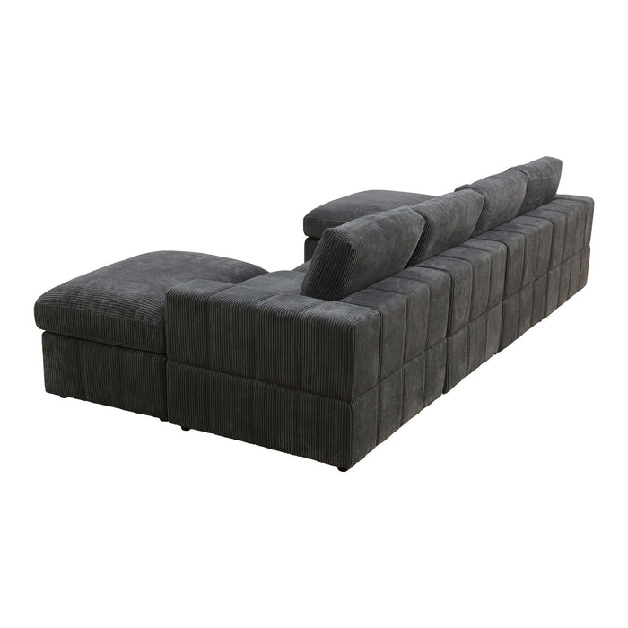 Modular Sectional Sofa, Reversible Set