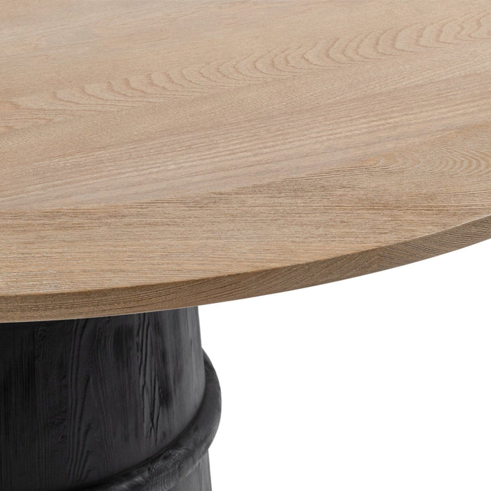 Lunen - 55" Round Dining Table - Soft Reef Noir