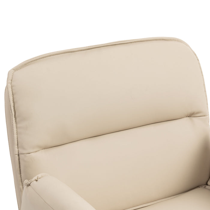 Criss Cross Swivel Desk Chair With Adjustable Armrests & Wheels For Home Office