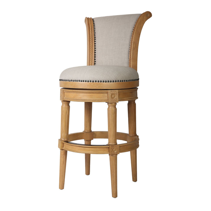 Swivel Barstool With High-Back