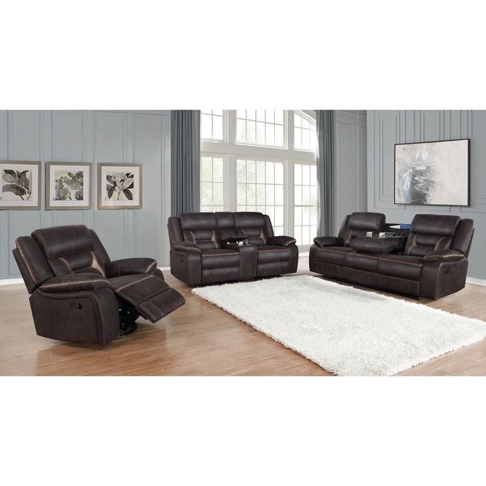 Brazelton - Glider Loveseat With Console