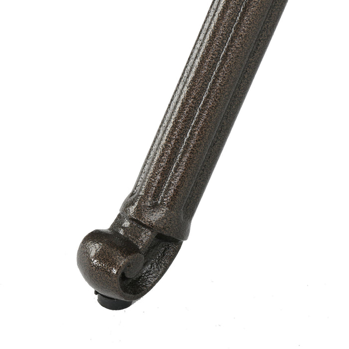 Outdoor Expandable Aluminum Dining Table With Latticework Details And Curvy Legs