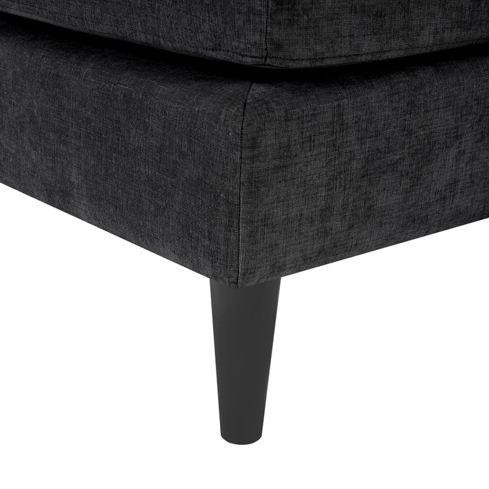 Chaise Lounge Sofa Bed With Dual Layer Armrests For Living Room