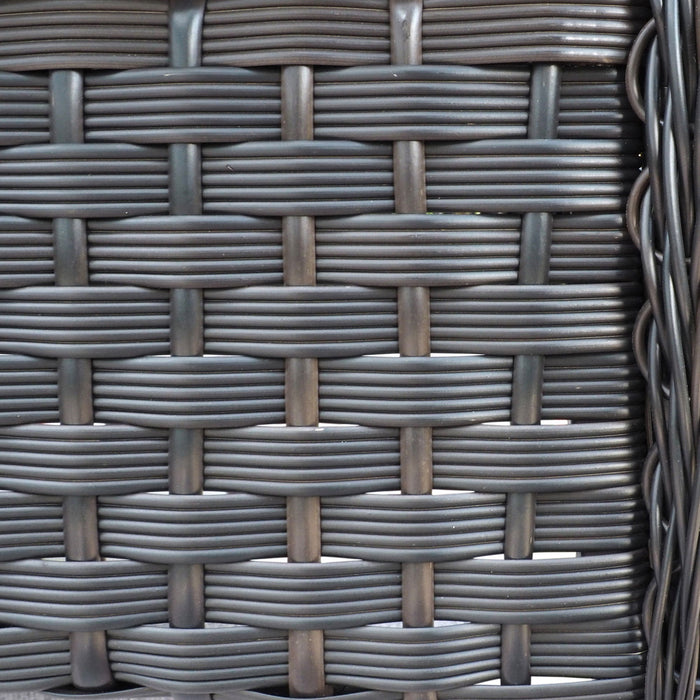 3 Pieces Conversation Set, Outdoor Wicker Rocker Swivel Patio Bistro Set, Rocking Chair With Glass Top Side Table