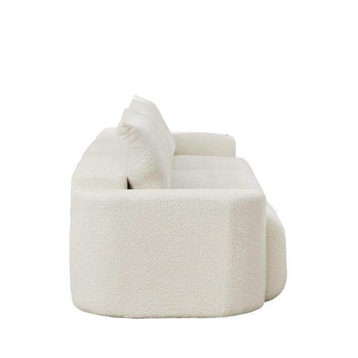 3 Seater With Thickened Armrests Sofa For Living Room
