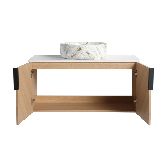 Wall Mounted Bathroom Vanity & Art Sink
