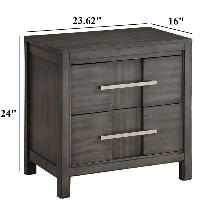 Nightstand With 2 Drawers Design