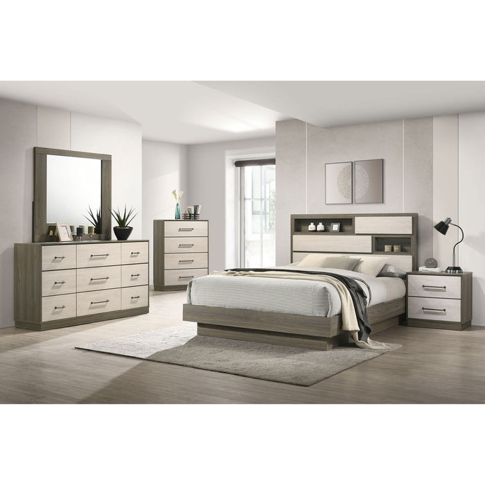 Edmondson - 9 Drawer Dresser With Hidden Jewelry Tray - Natural / Gray