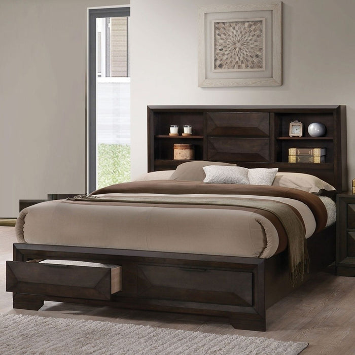 3 Piece Set Bed With Storage And 2 Nightstands